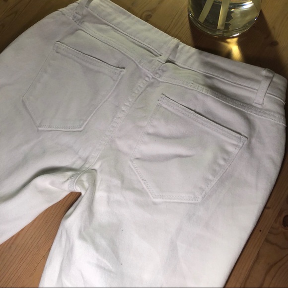 White distressed skinny jeans - Picture 5 of 7